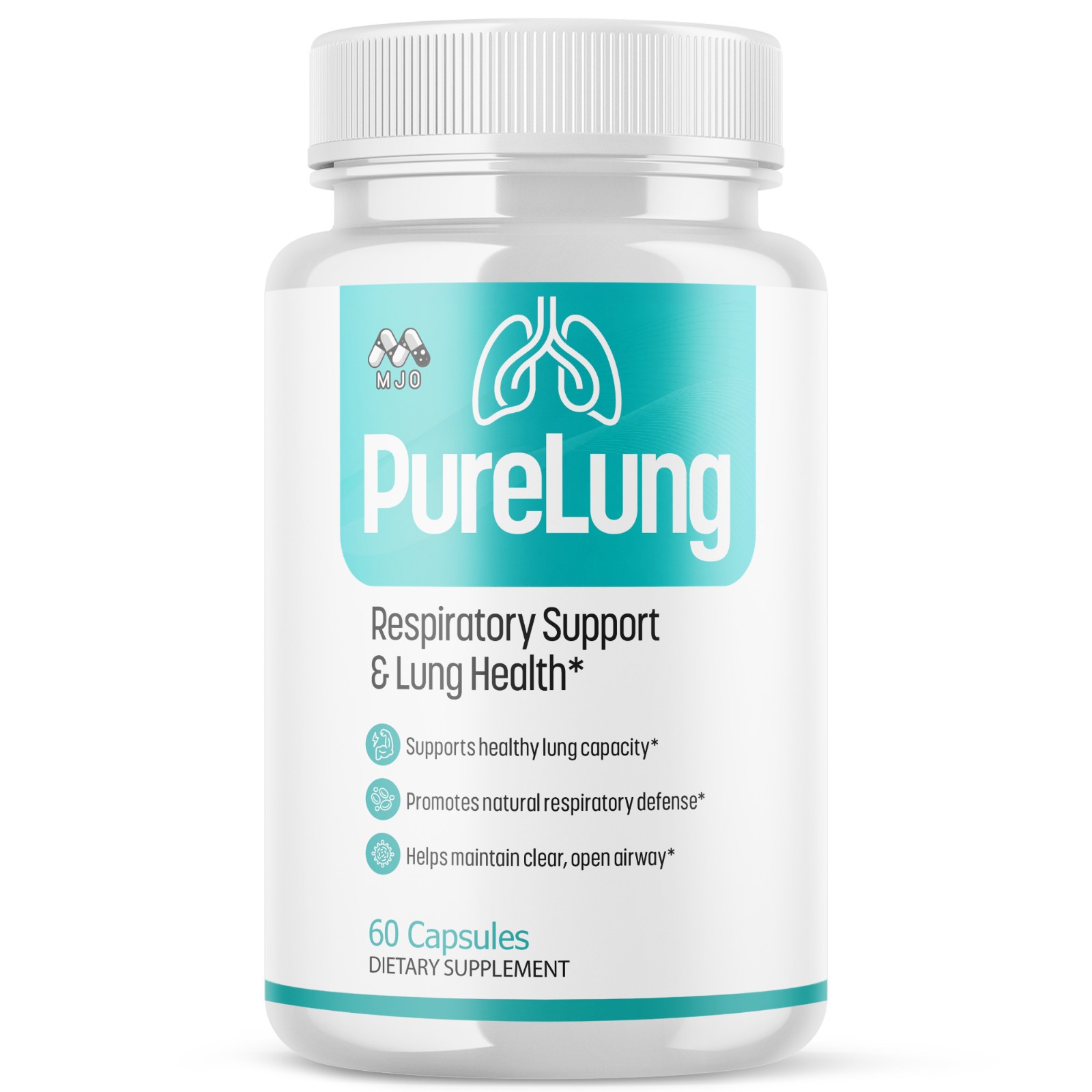 (1 Pack) PureLung Advanced Lung Support Supplement Pure Lung 60 Capsules