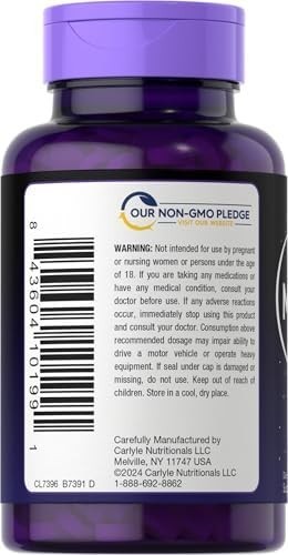 Carlyle Melatonin 12mg Fast Dissolve 300 Tabs Natural Berry Drug Free Vegan.