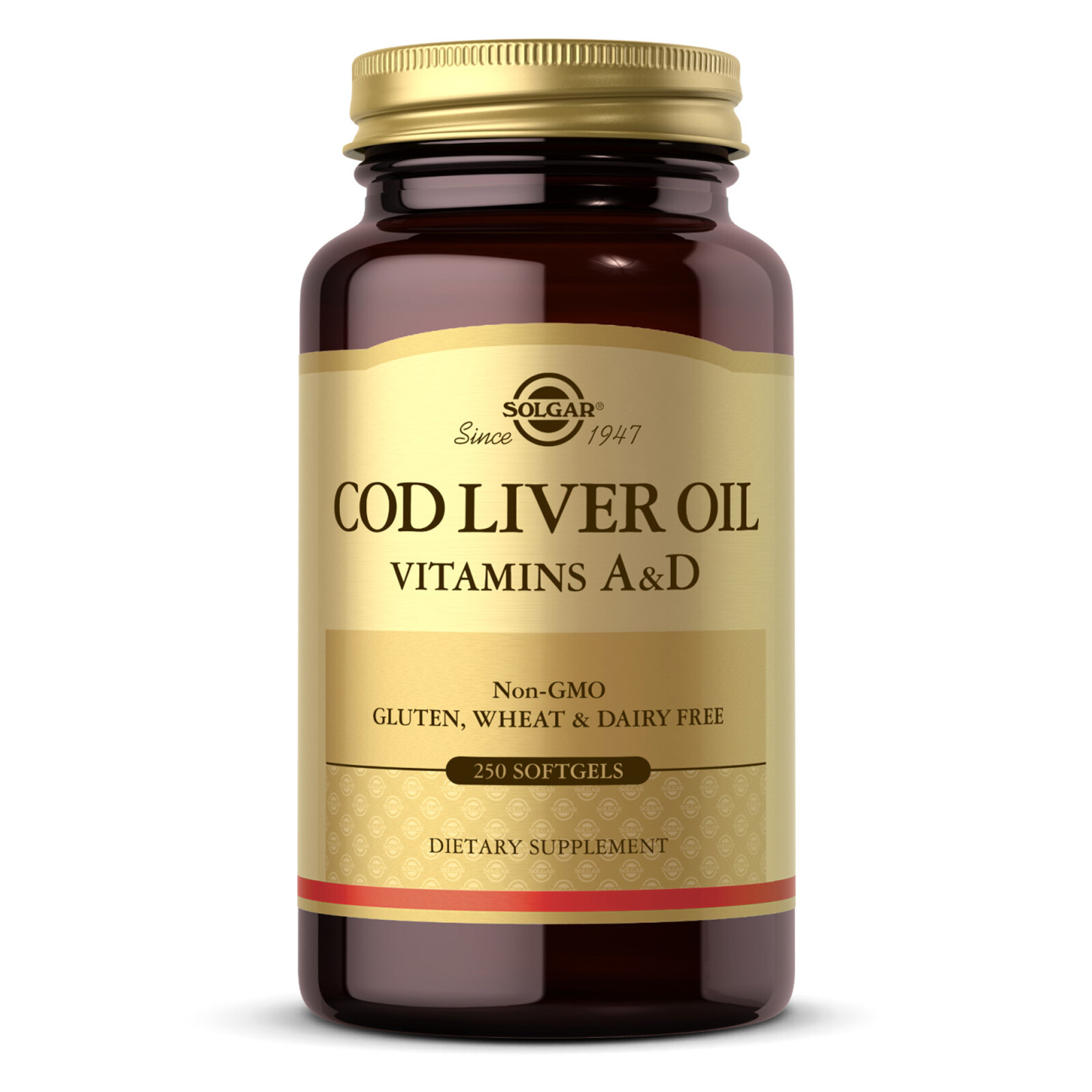 Solgar Cod Liver Oil Vitamin A & D 250 Softgels