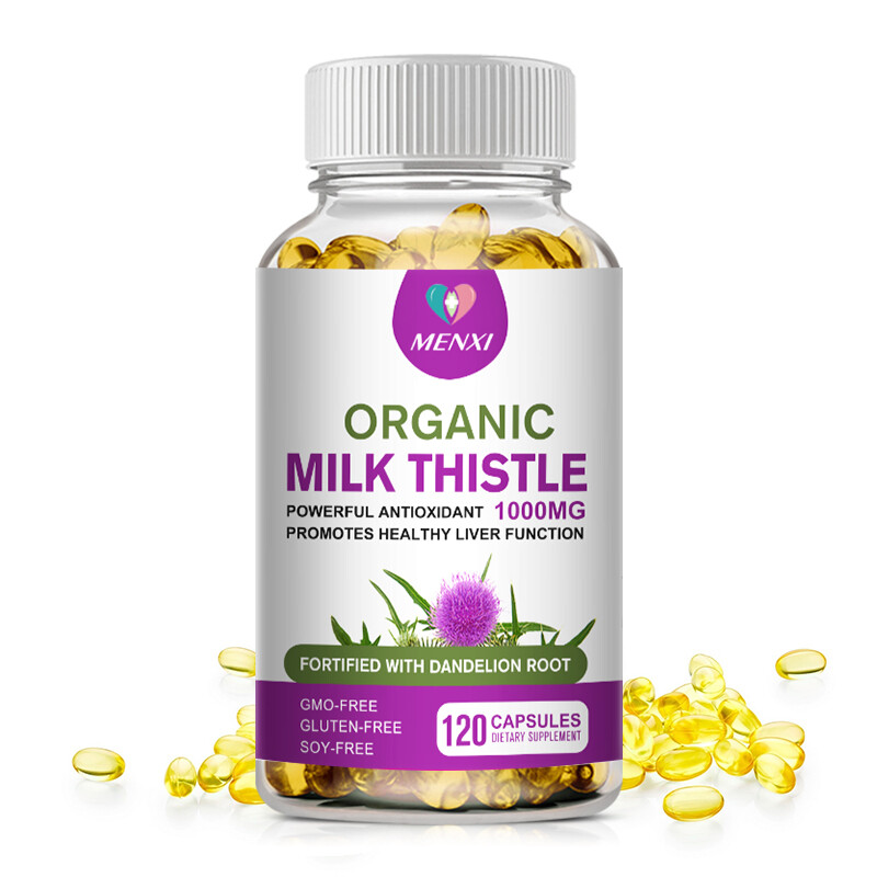 Liver Cleanse Detox Milk Thistle Extracts Silymarin, Artichoke, Dandelion Root