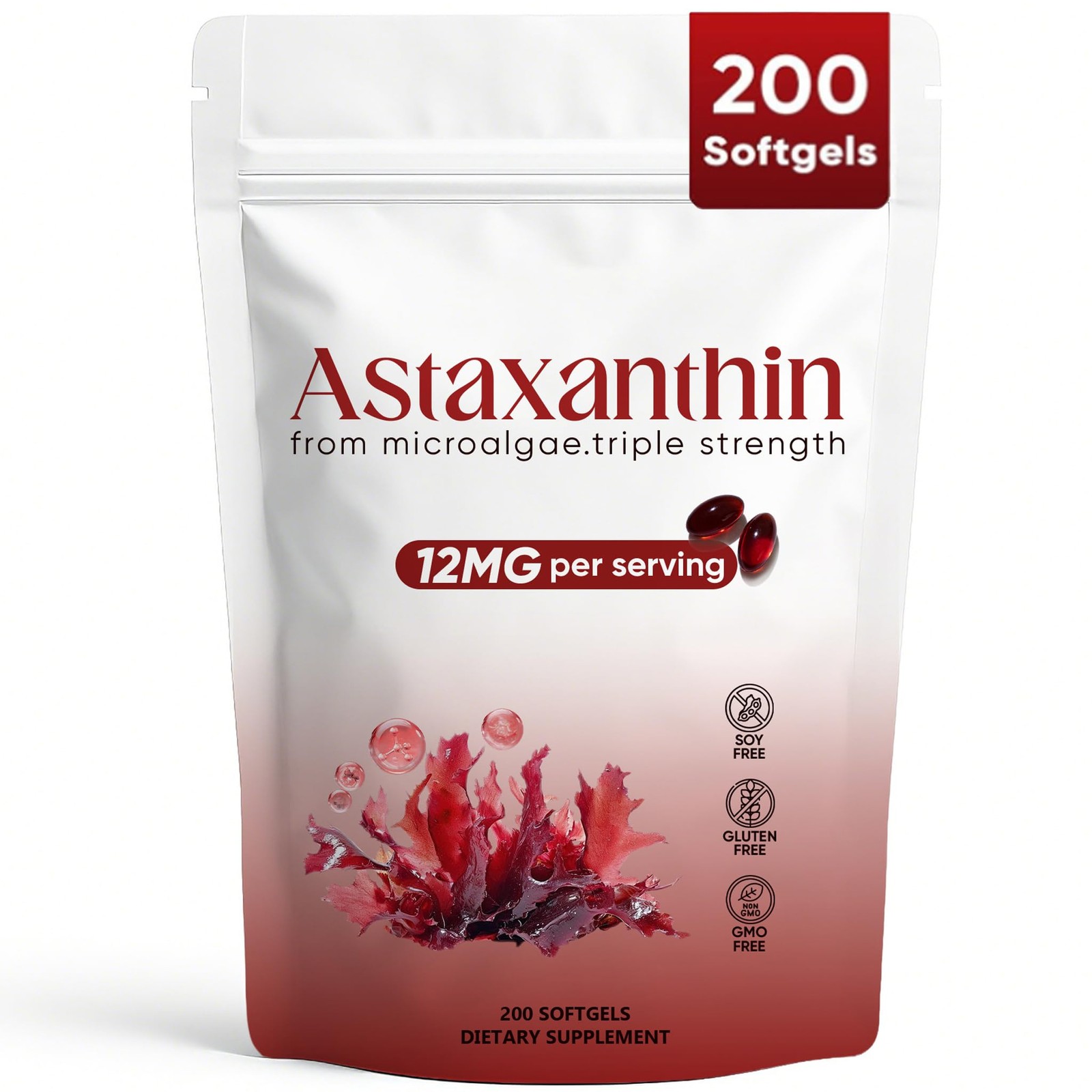 Regpem Astaxanthin 12mg, Revella Astaxanthin Antioxidant Supplements for Immu…