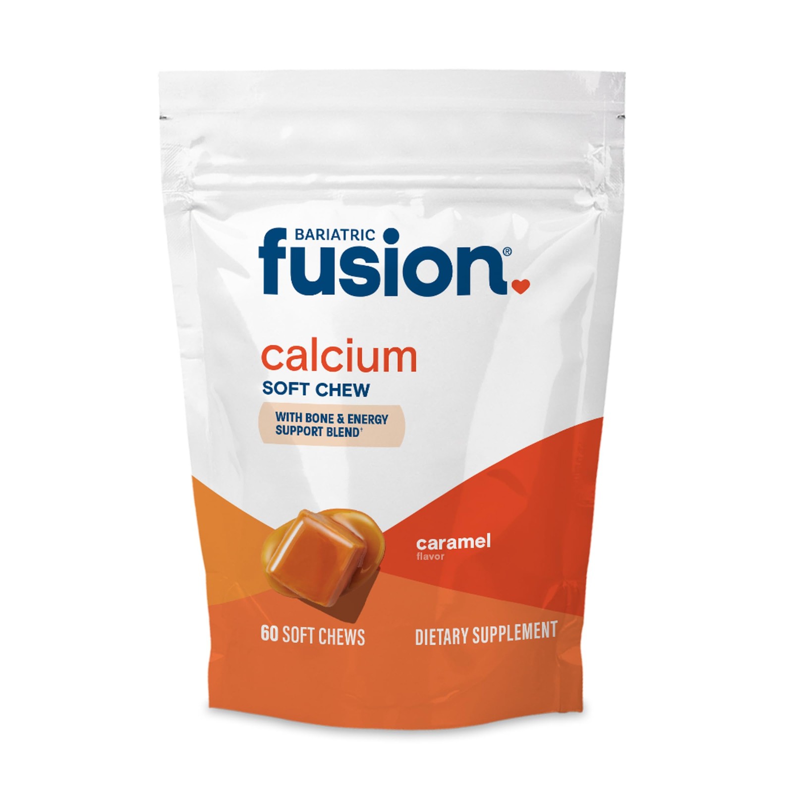 60 Fusion Carmel Bariatric Calcium Soft Chews Citrate Vitamin Dietary D3 -ii