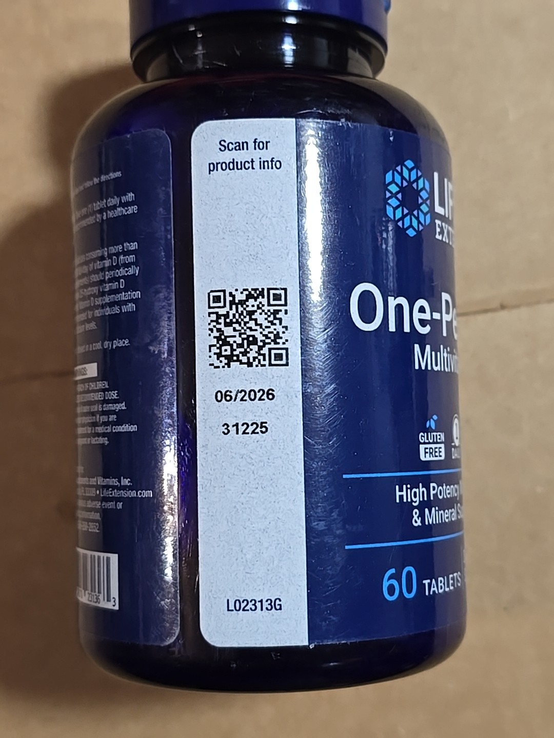Life Extension One-Per-Day Tablets – 60 – High Potency Multivitamin & Mineral