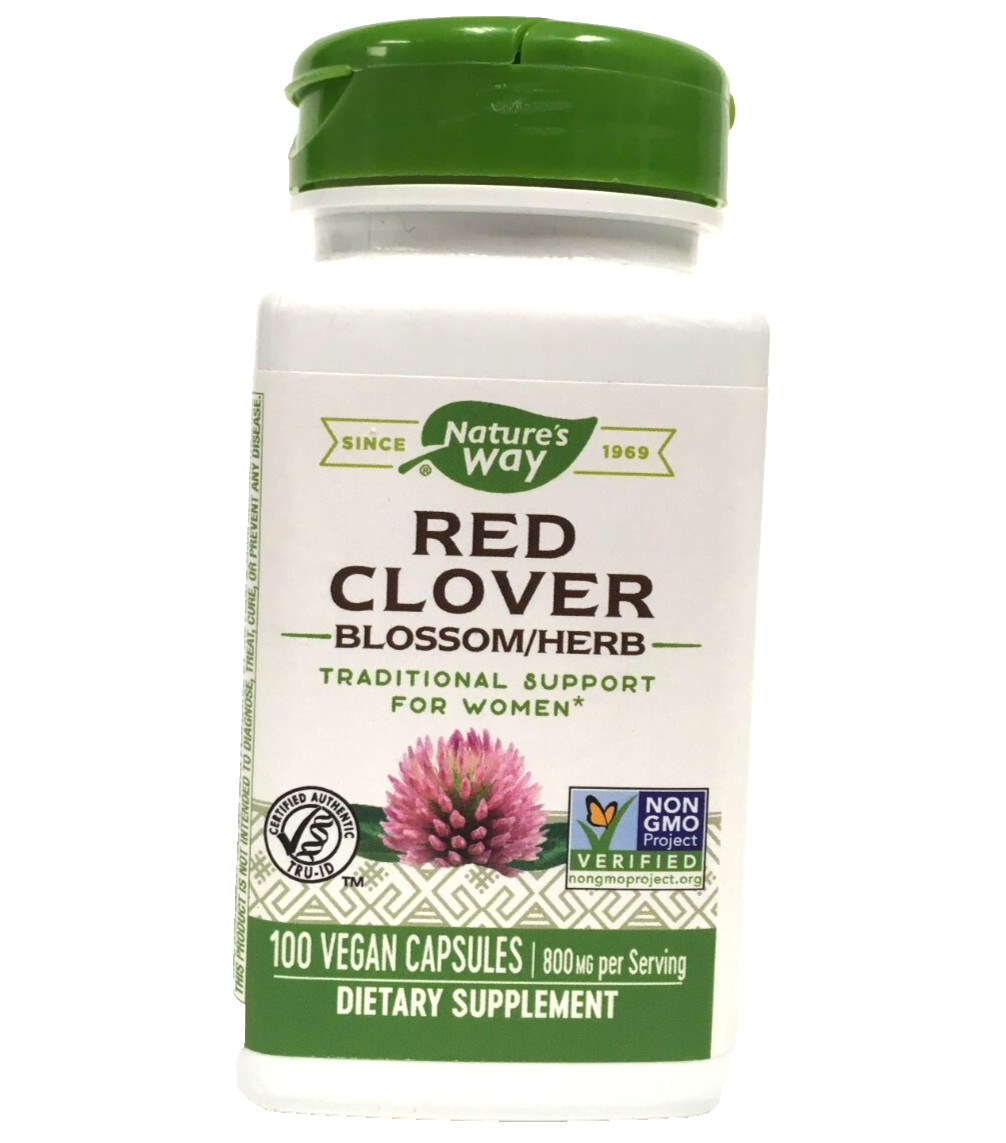 Natures Way Red Clover Plant Powered Womens Health Support 100 Ct, APRIL 2029