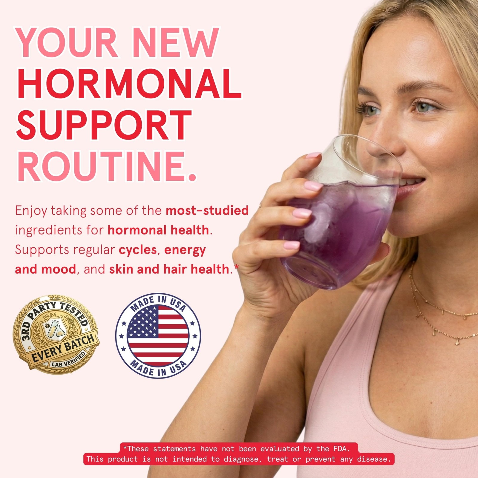 Peach Perfect Inositol Powder Multivitamin, Strawberry Acai Flavor – 3 – Supp…