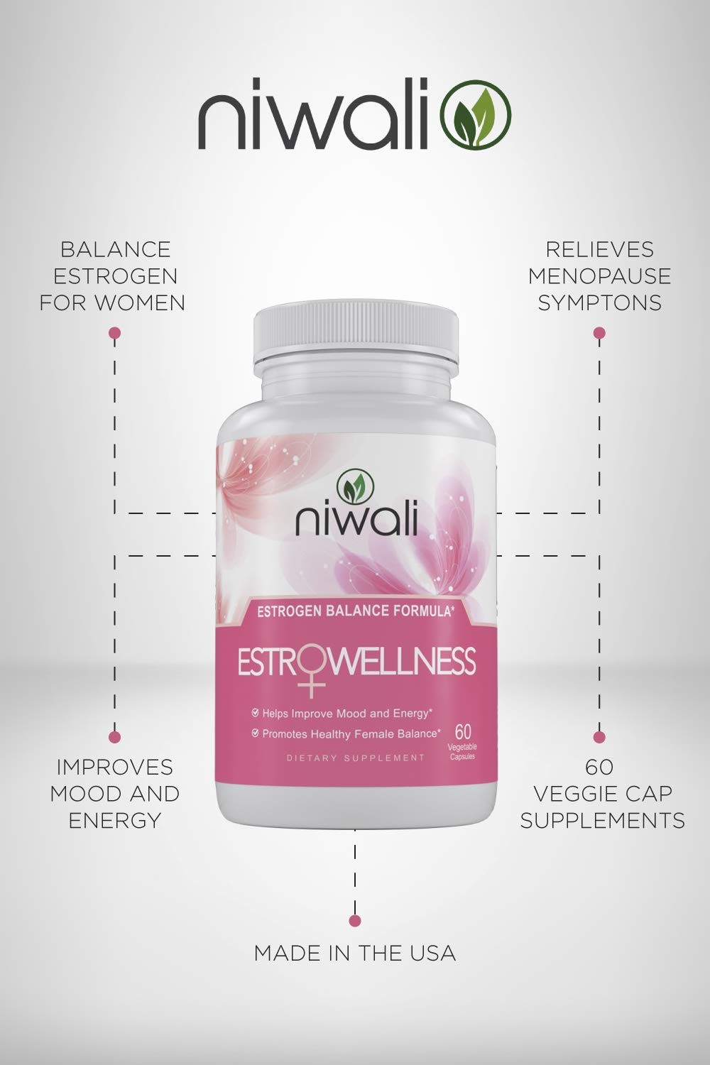 Estrogen Capsule for – Female Hormone Balance Menopause Mood and Energy – Res…