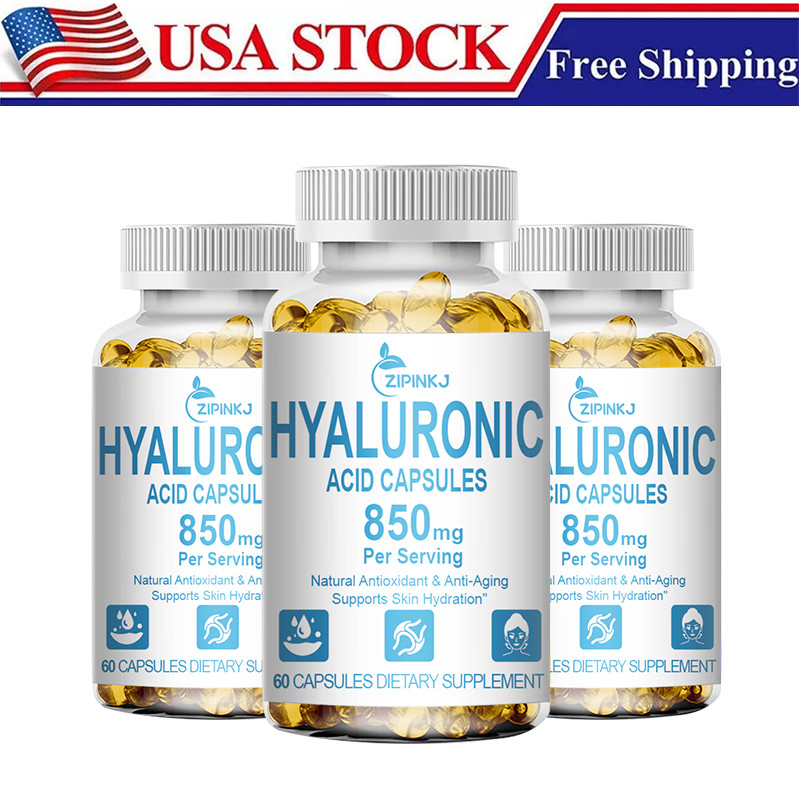 Hyaluronic Acid with MSM | 850 mg | 360 Capsules | Non-GMO | Joint Support