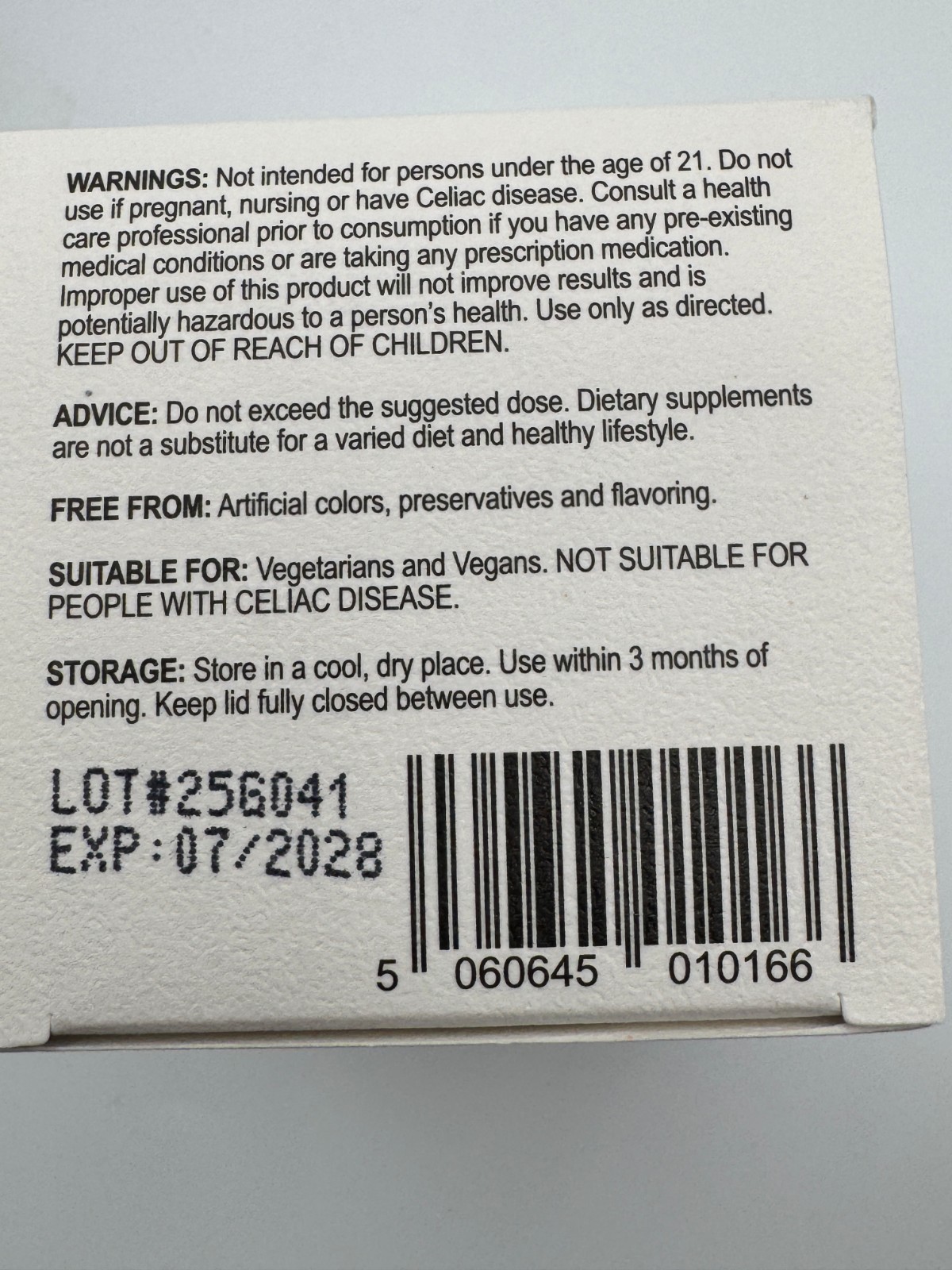 Spermidine Supplement 60 Capsules Wheat Germ Extract Dietary New Sealed