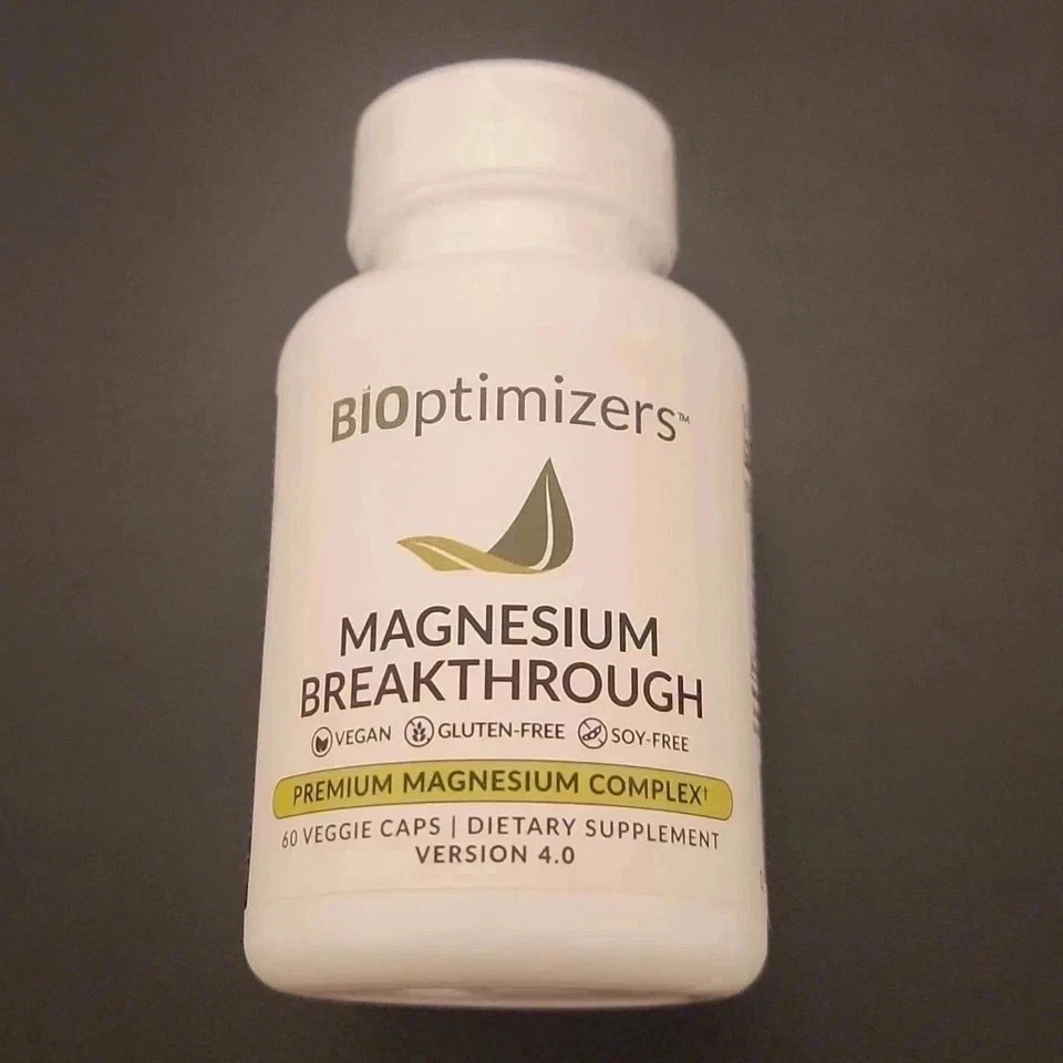 Bioptimizers Magnesium Breakthrough Supplement 60 Capsules Version 4.0-