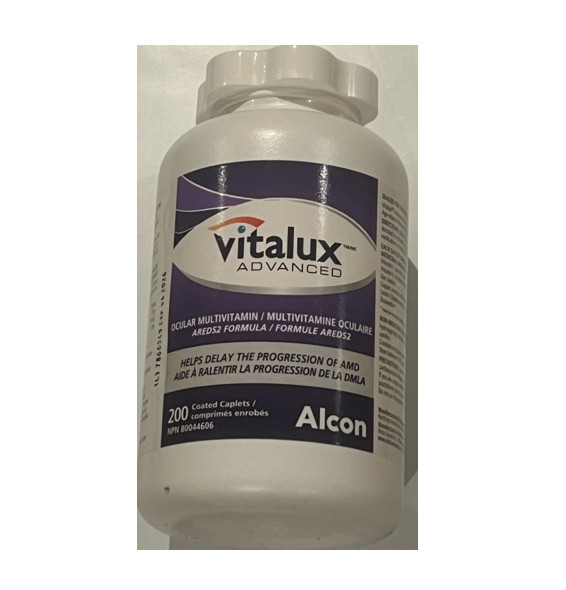 Vitalux Advanced Ocular Multivitamin – 200 Coated Caplets CANADA
