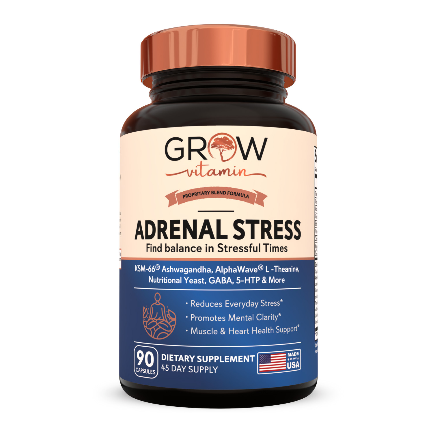 Berg’s Adrenal Stress Advanced Formula – Adrenal Support Supplements for Stress