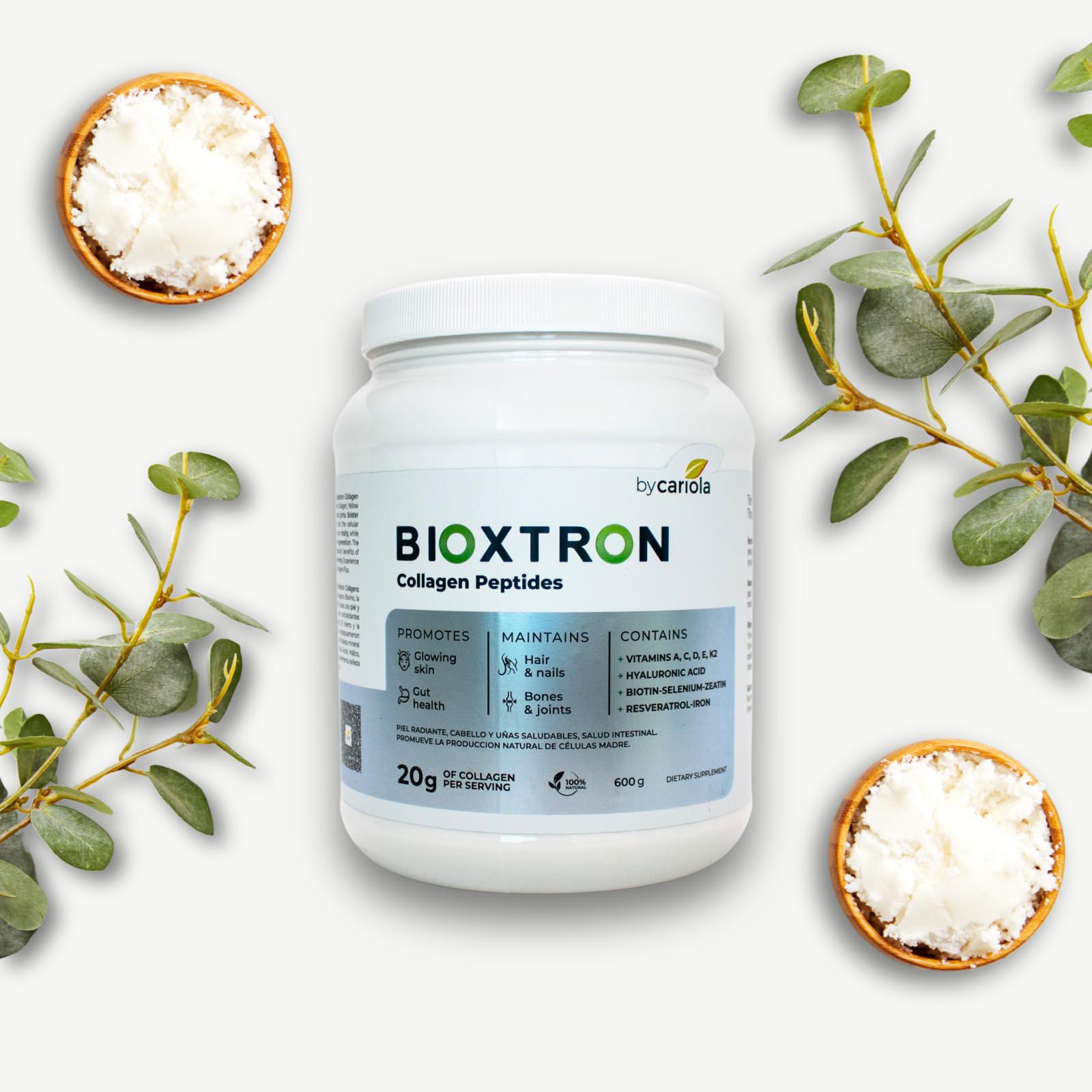 Bioxtron Collagen Peptides Powder Skin, Hair & Nails Support Stem Cells Renewal
