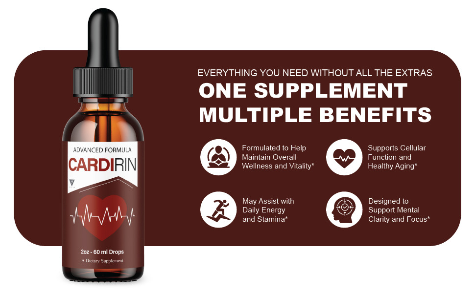 (5 Pack) Cardirin Overall Health Wellness Formula, Cardirins Supplement (10oz)