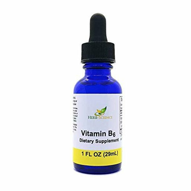 Liquid Vitamin B6 Extract, Alcohol Free, 1 oz – Herb-Science