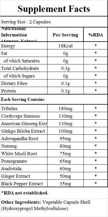 1 Pack Extreme Hard Premium Men’s Dietary Supplement 60 Capsules | Free Ship