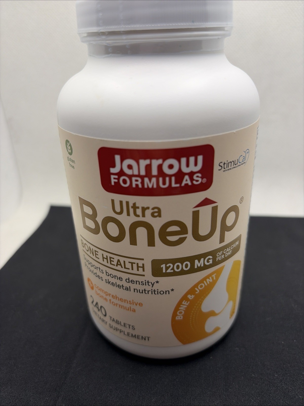 Jarrow Formulas Ultra BoneUp 240 Tabs Bone Health Calcium 1200mg Exp 02/2028