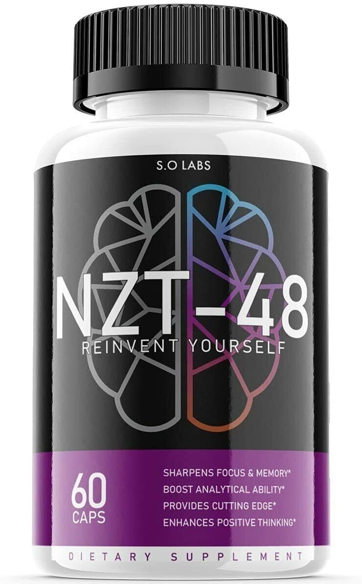 NZT-48 Nootropic Supplement Capsules – NZT-48 Brain Productivity Support -1 Pack