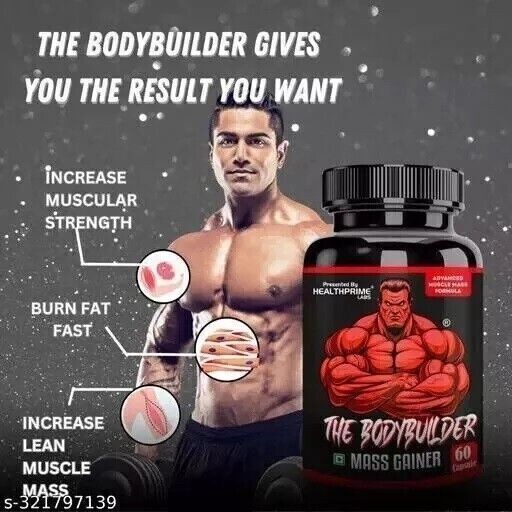 THE BODYBUILDER MASS GAINER CAPSULE MUSCLE MASS & WEIGHT GAIN (60 CAPSULES)