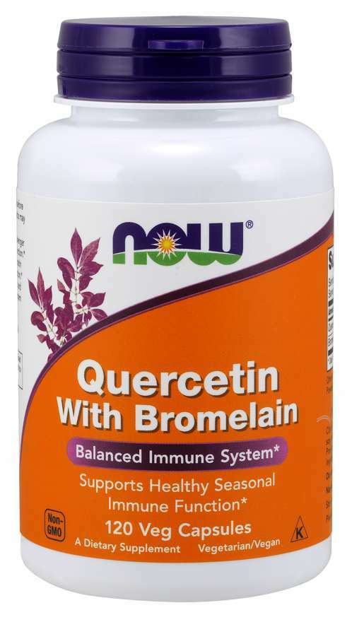 Now Foods Quercetin with Bromelain 120 Veg Capsules Healthy Immune 02/2025EXP