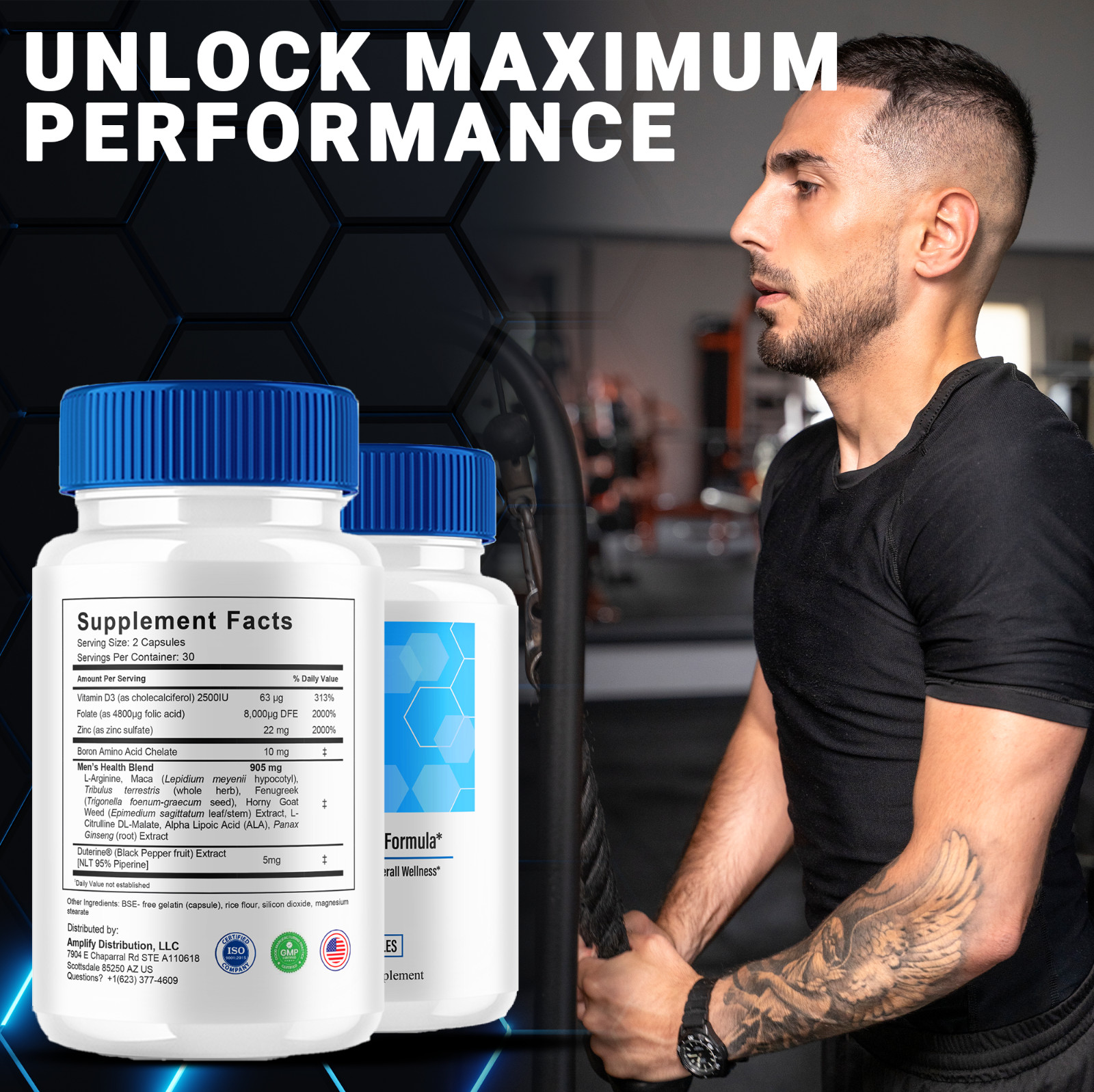 (5 Pack) Viva Prime Performance Capsules, VivaPrime Advanced Pill (300 Capsules)