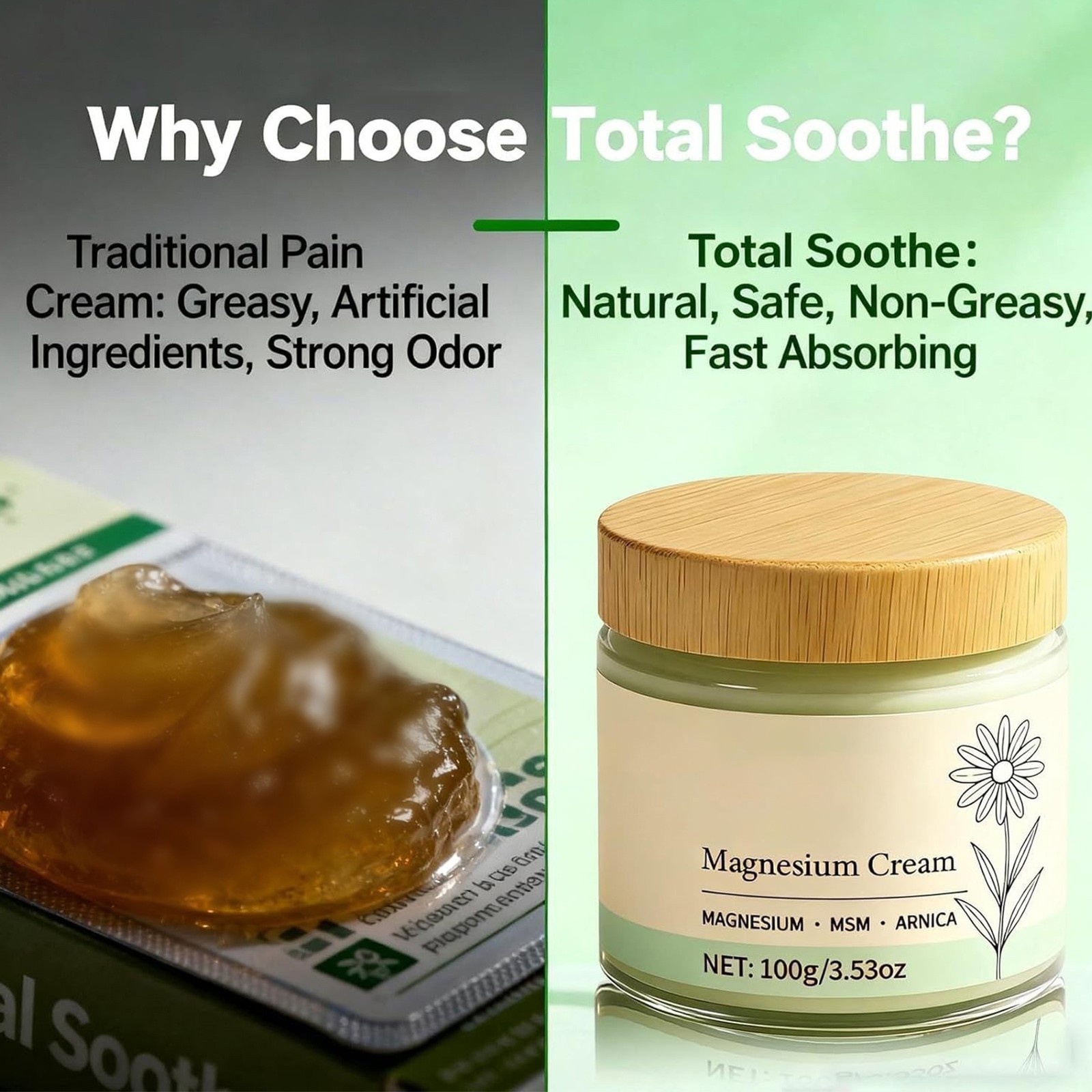 Joint Relief Cream 100g, Soothing Muscle & Bone Balm, Quick-Absorbing Formula US