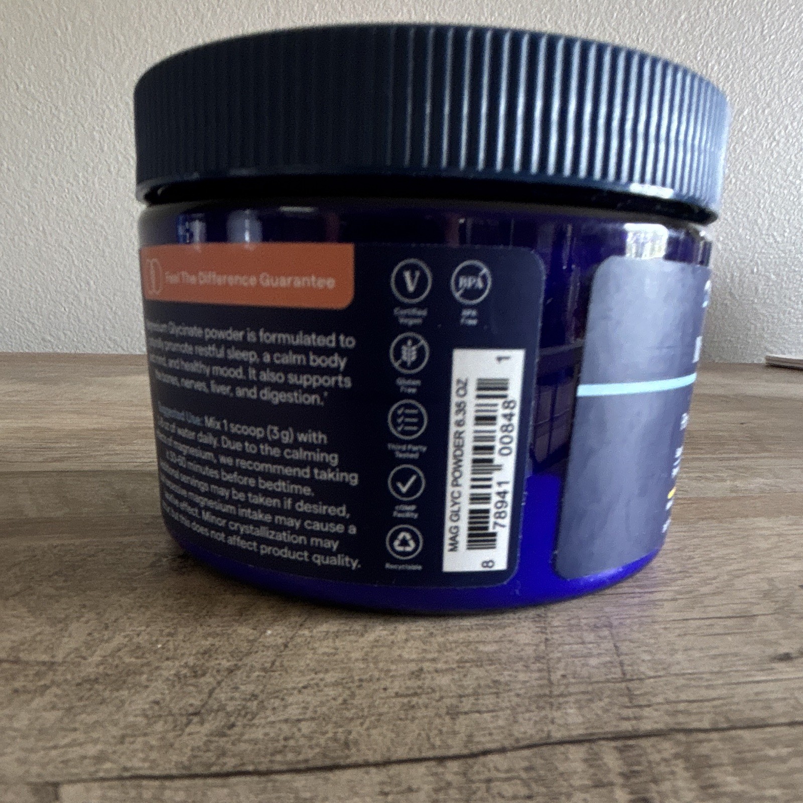 Trace Magnesium Glycinate Powder Mixed Berry Lemonade 180g 6.35oz Vegan