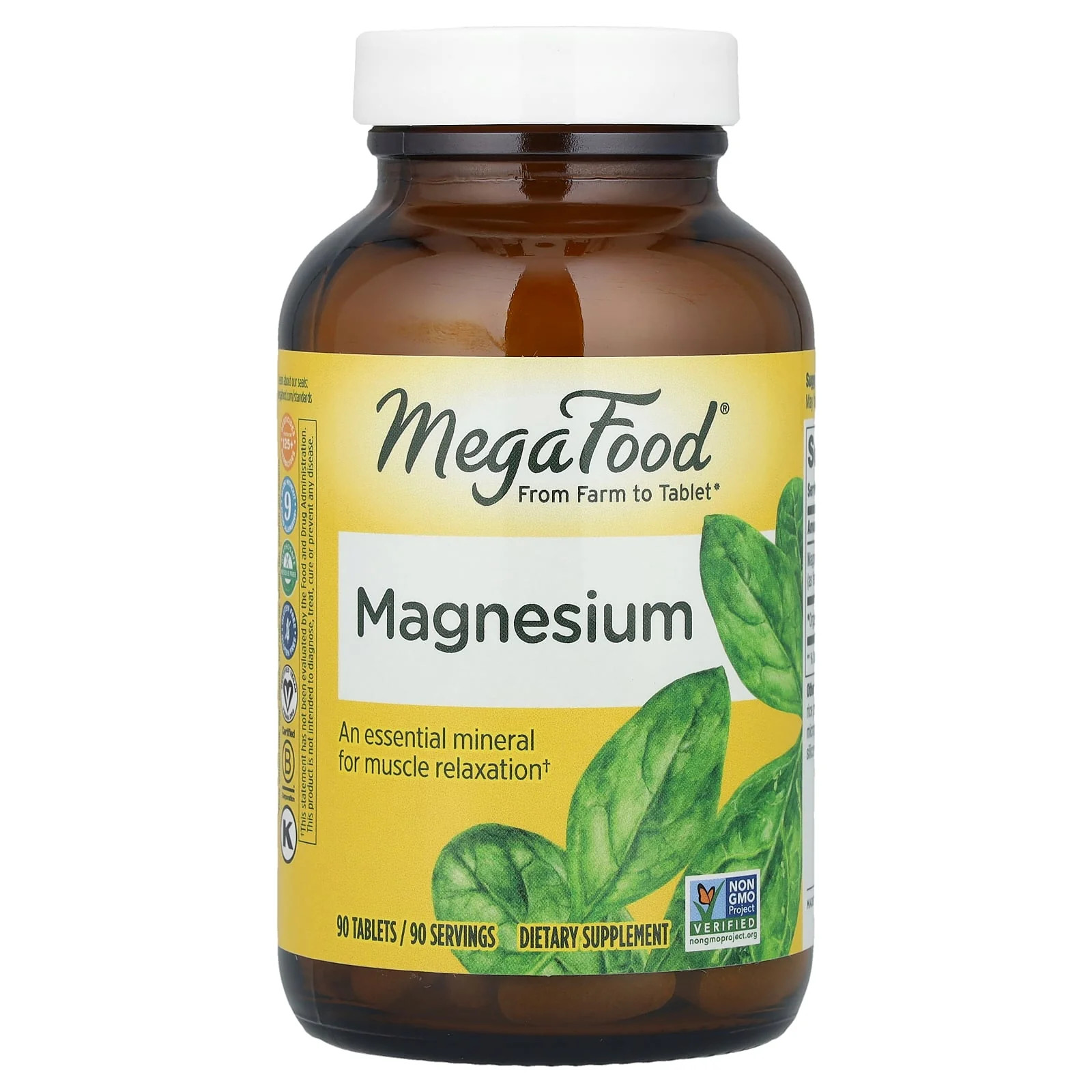 2 X MegaFood, Magnesium, 90 Tablets