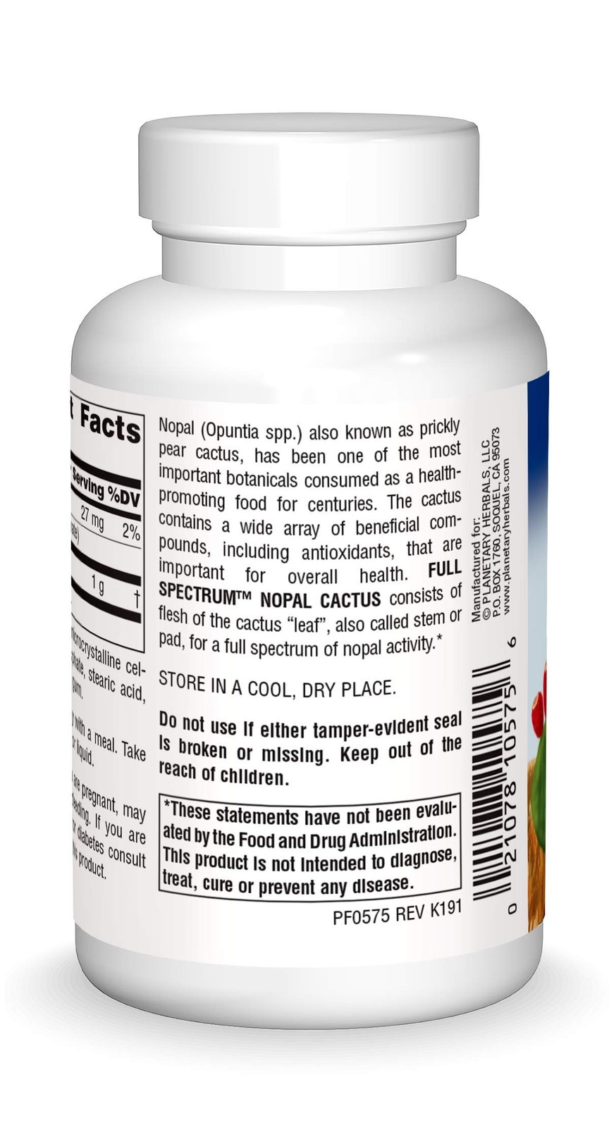 Planetary Herbals Full Spectrum Nopal Cactus 1000mg 60 Count (Pack of 1)