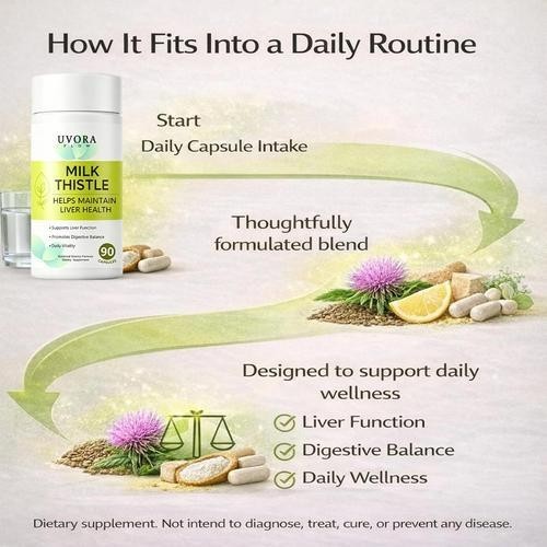 Uvora Milk Thistle Detox, Premium Herbal Supplement With Milk Thistle Extrac…