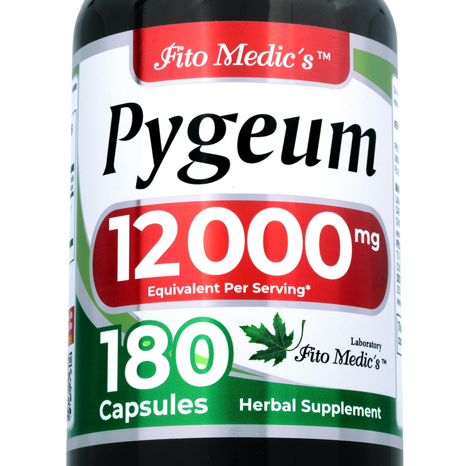 FITO MEDIC’S Lab | pygeum Supplement |180 Capsules | 180 Count (Pack of 1)