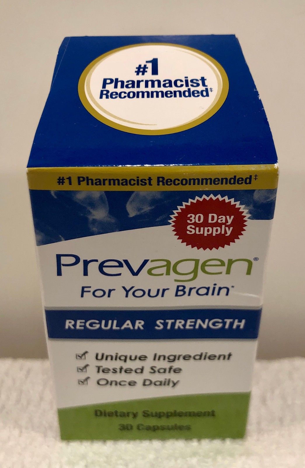 🎁 Prevagen Regular Strength 30 Caps Brain Memory 10mg Apoaequorin GENUINE 🎁