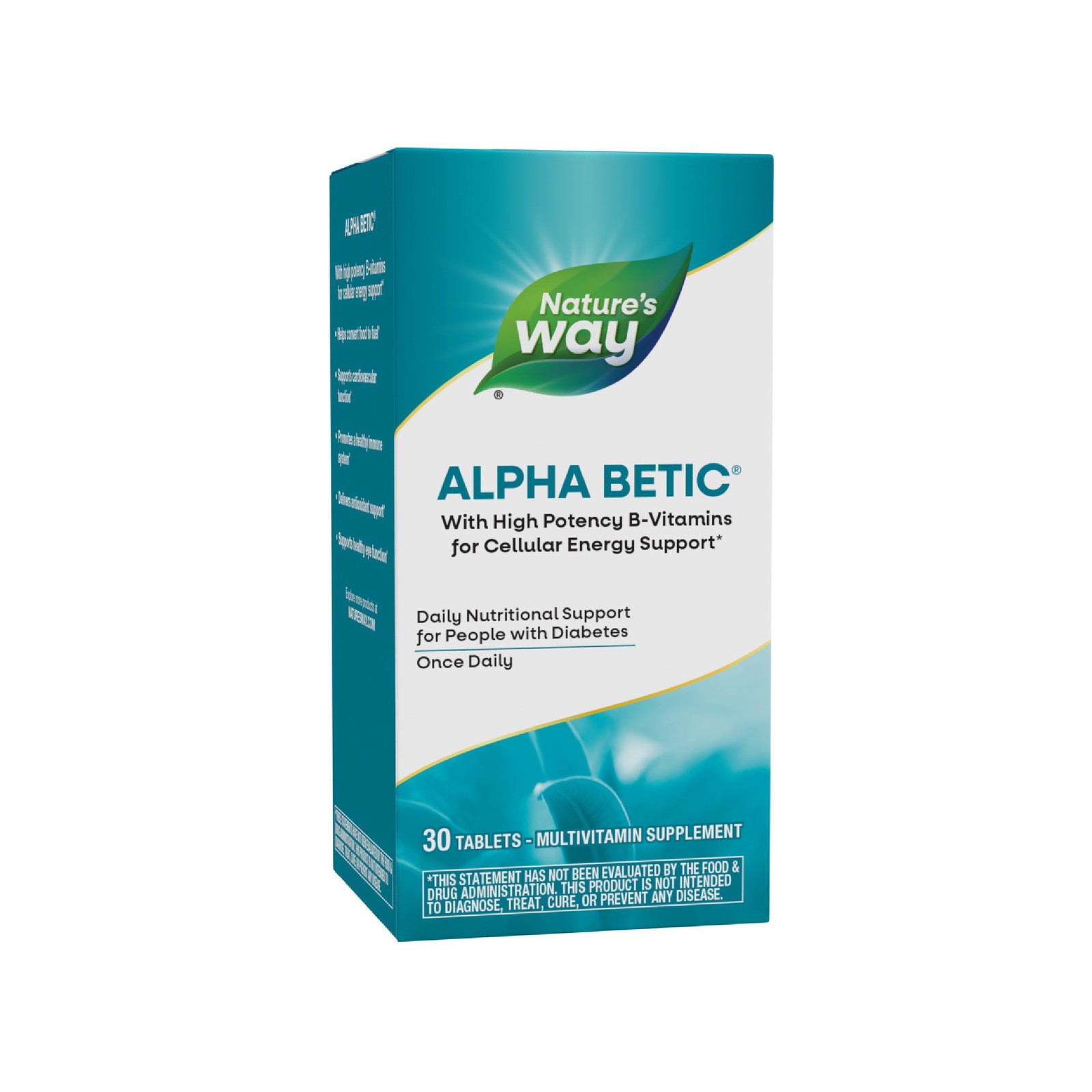 Nature’s Way alpha betic, Diabetic Multivitamin for 30 Count (Pack of 1)