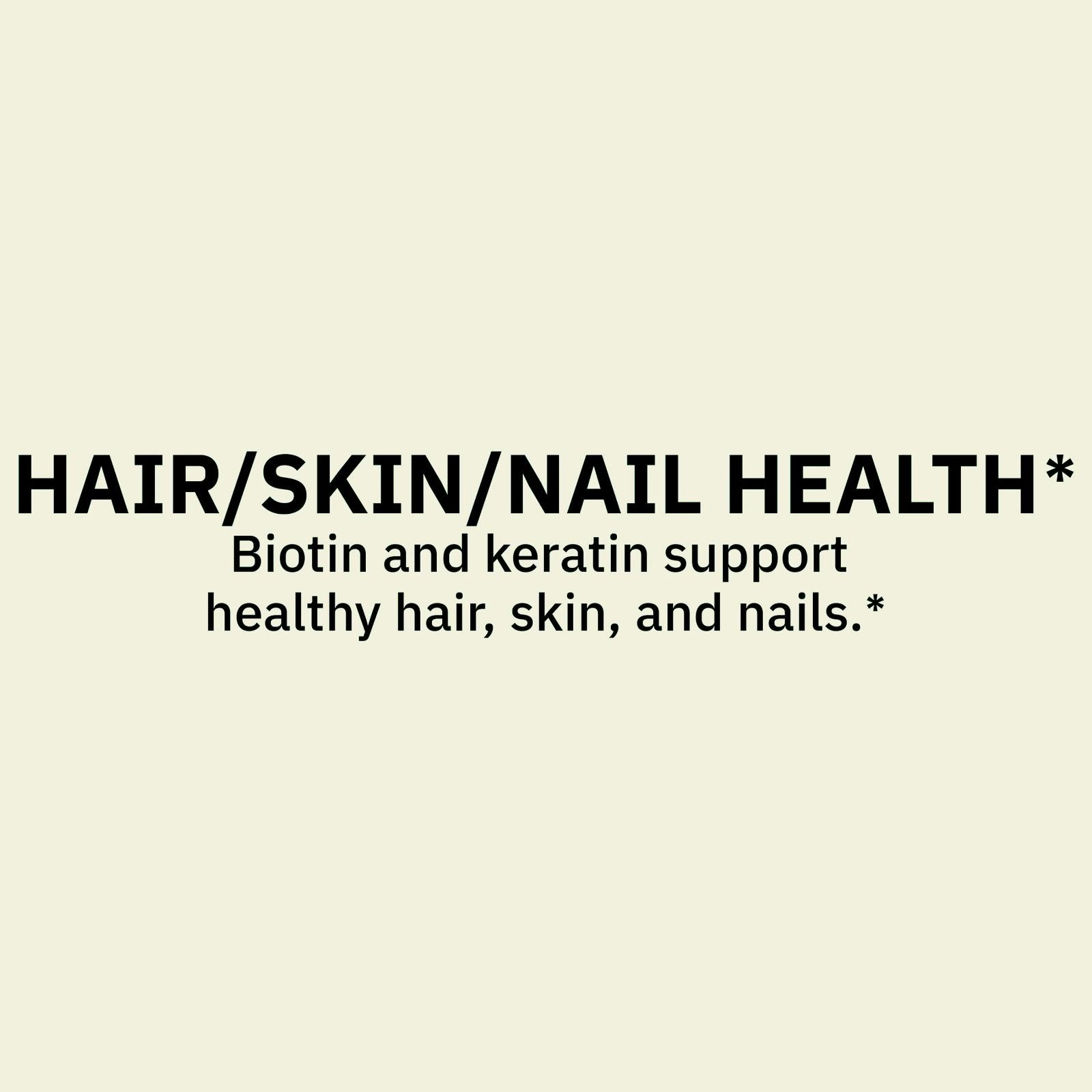 Biotin 10,000 Mcg Keratin Extra Strength Hair Skin Nail Health Support, 60 Tabs