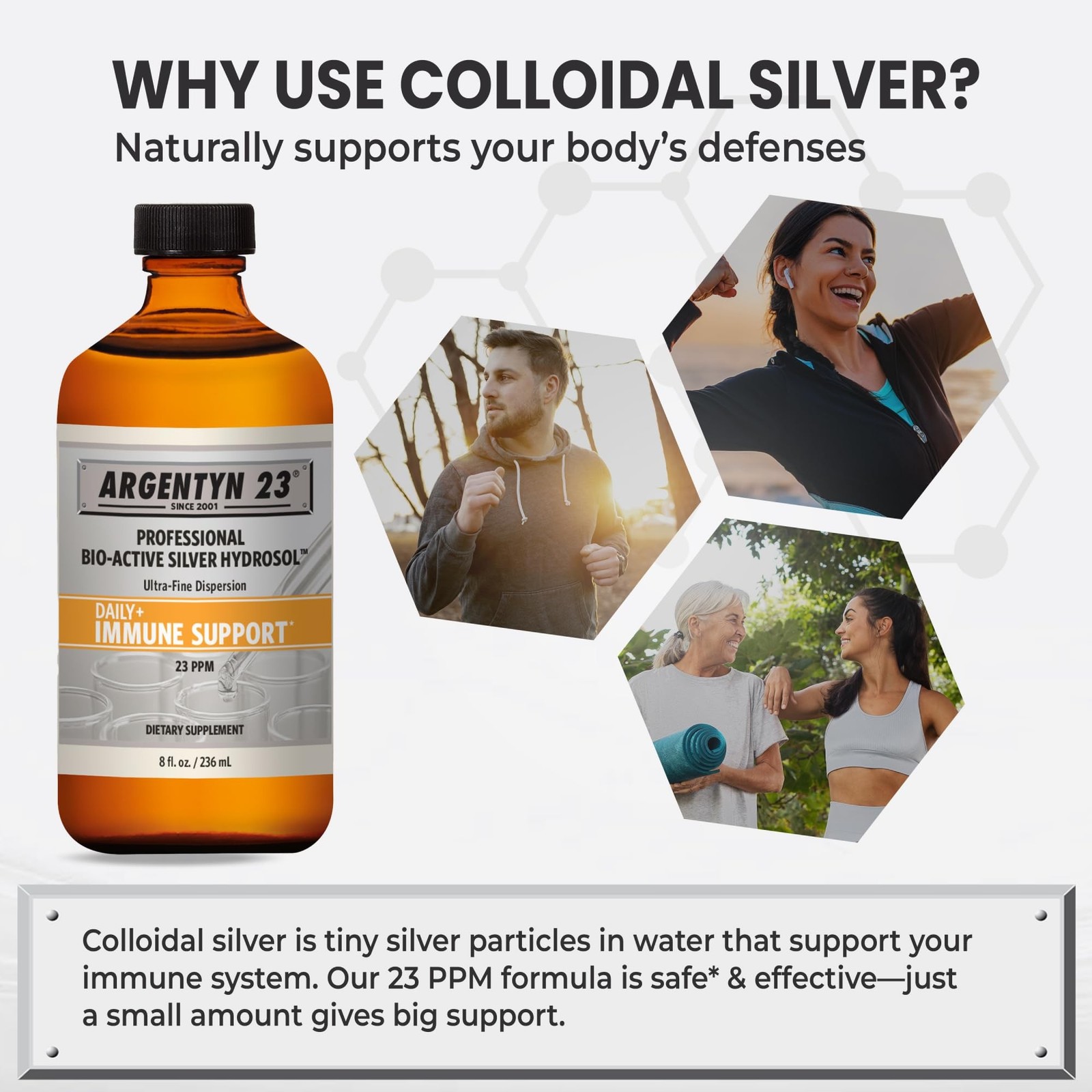 Argentyn 23 Professional Immune Support, Colloidal Silver, 8 fl oz (236 mL) |…