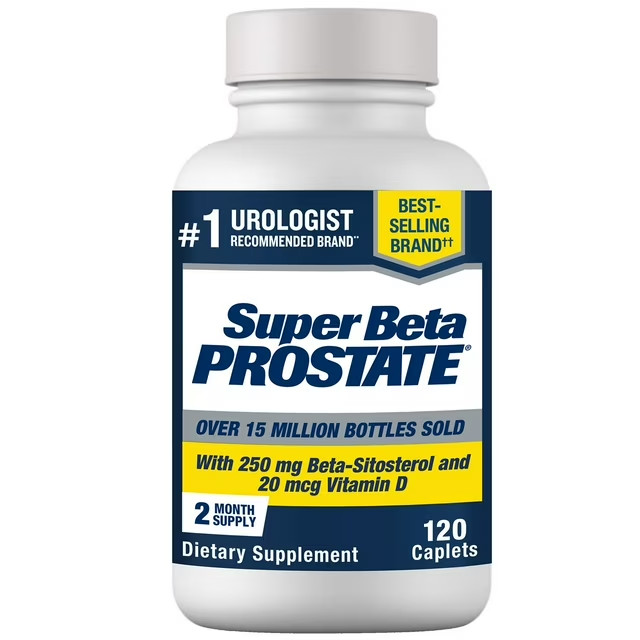 2 Pack Men’s Health SUPER BETA PROSTATE Support Supplement – Caplets 120 ct