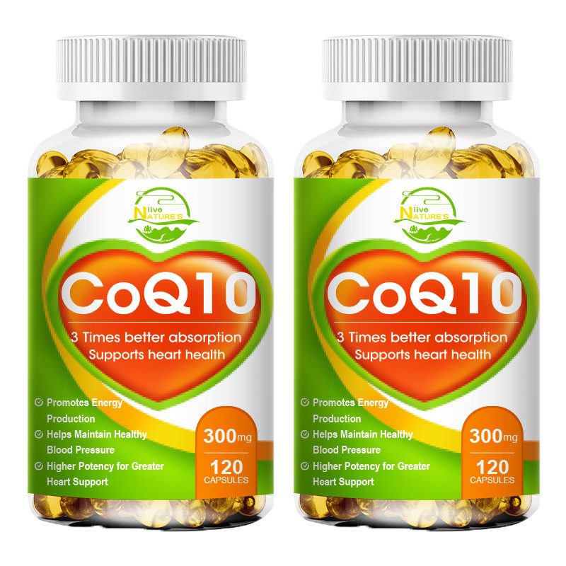 120 Capsules CoQ 10 Coenzyme Q10 300mg Cardiovascular Heart Health 1/2/4 Bottles