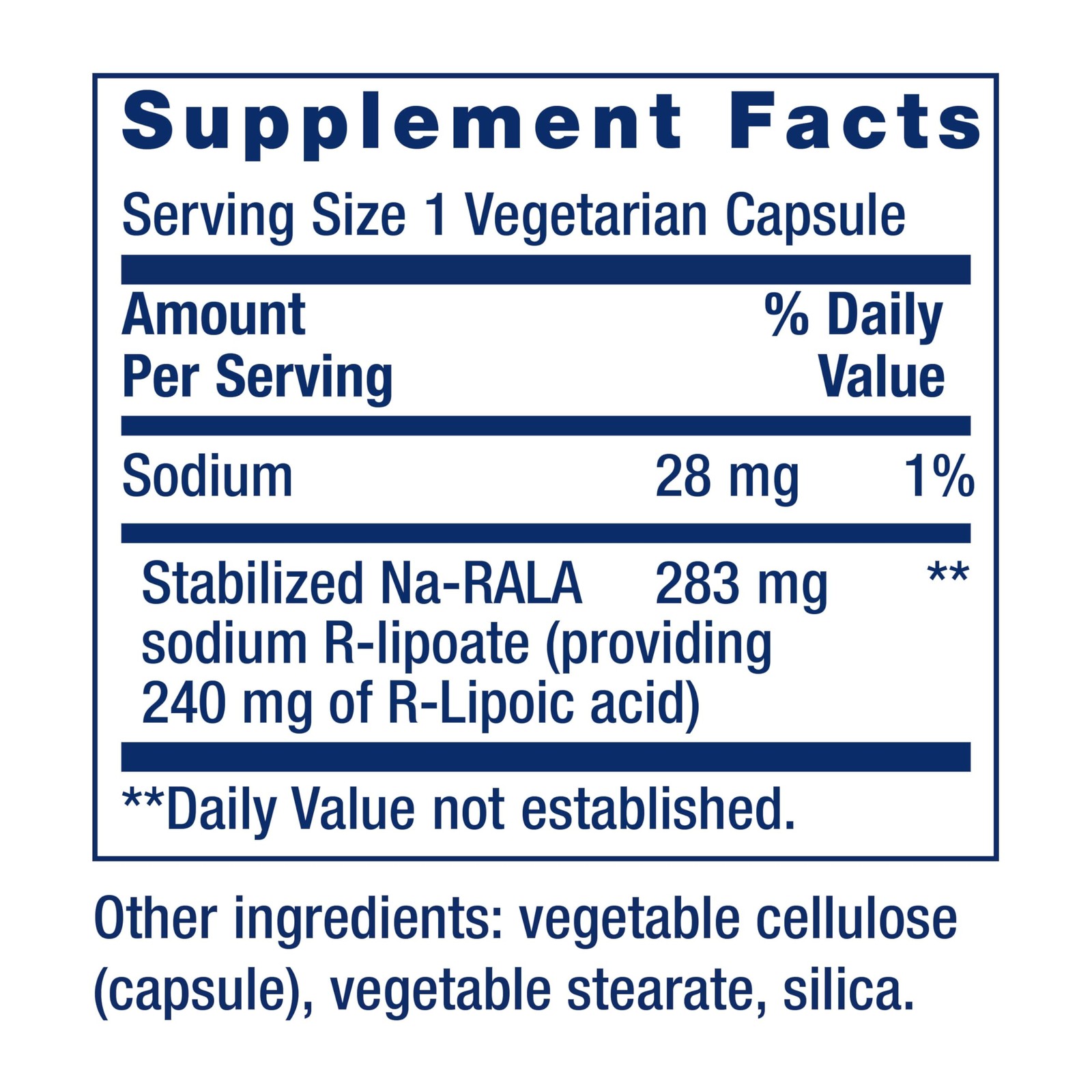 Super R Lipoic Acid 240mg 60 Capsules Healthy Aging Life Extension