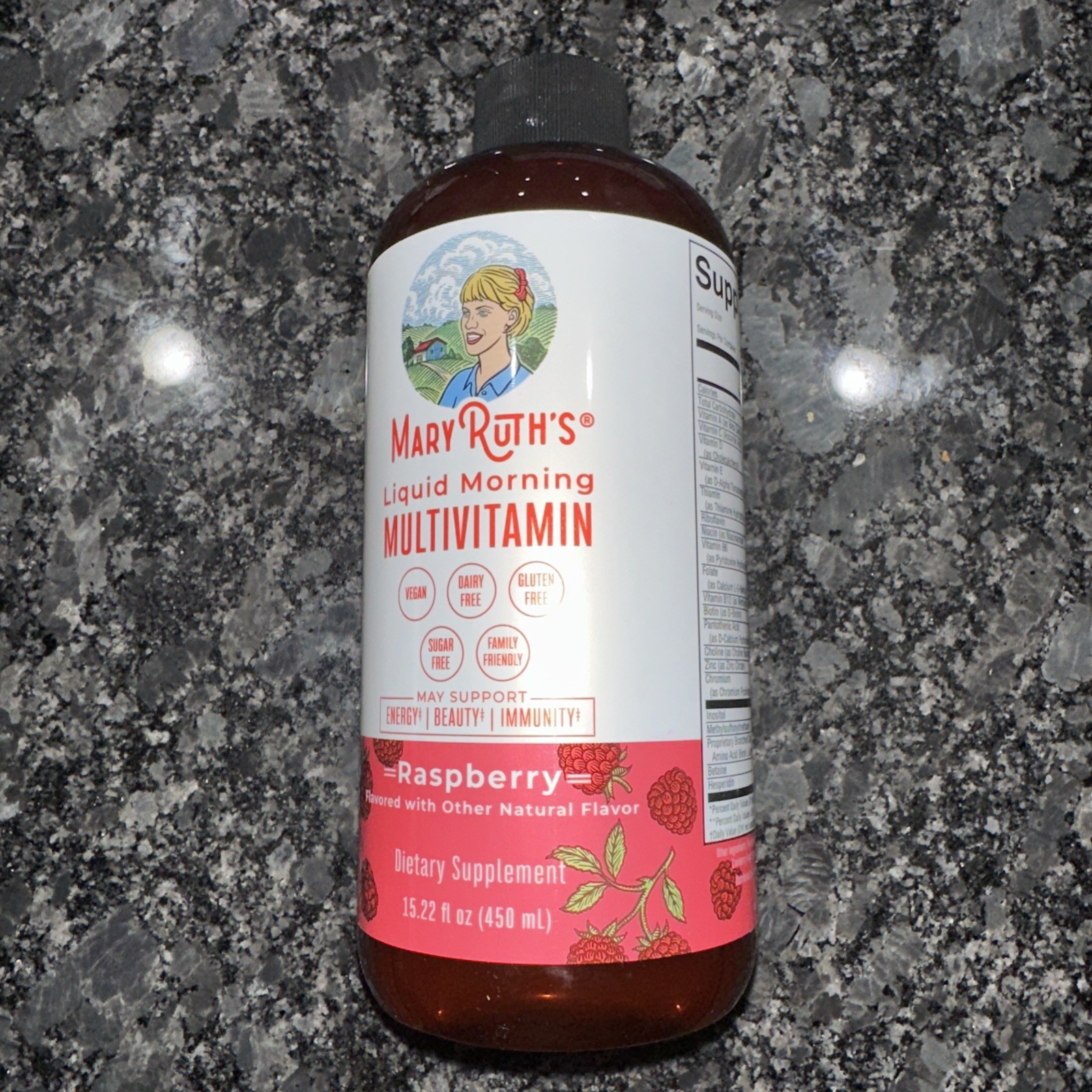 Liquid Morning Multivitamin, Raspberry, 15.22 fl oz (450 ml) FREESHIP⭐️