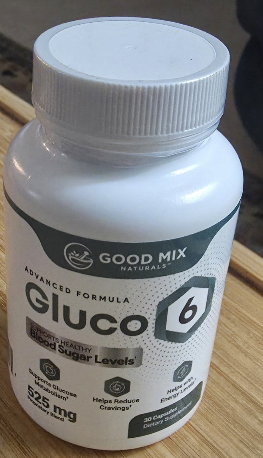 Gluco 6 – Supports Healthy Blood Sugar Levels Good Mix Naturals 30 Capsules