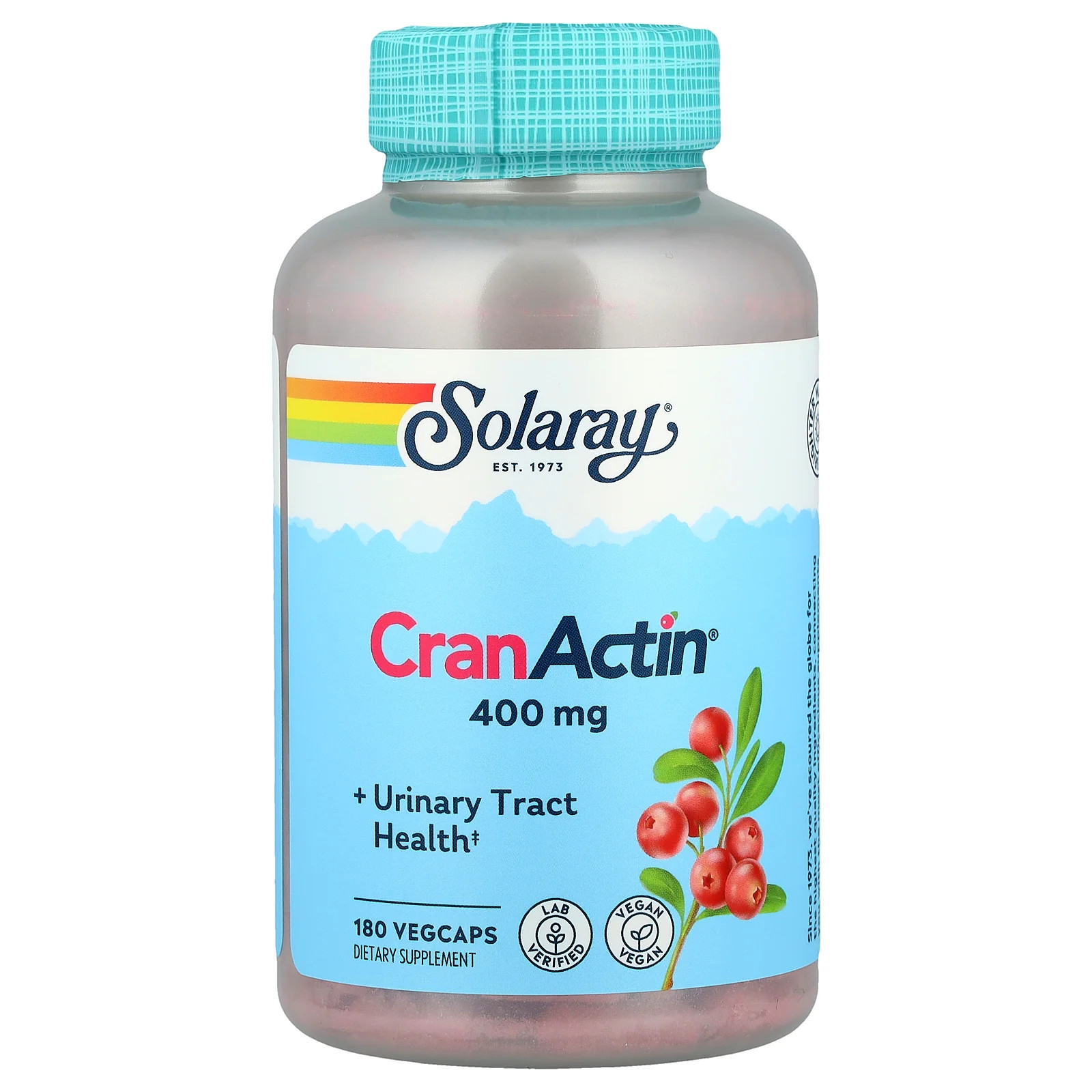 2 X Solaray, CranActin�, Urinary Tract Health, 180 VegCaps