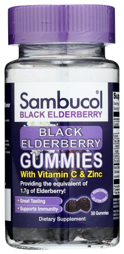 Sambucol Gummies Black Elderberry 30 PC Pack Of 3