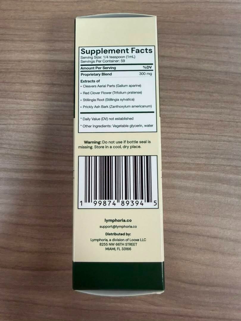 Lymphatic Drainage Drops for Bloat Relief & Detox Cleanse – Vegan, Alcohol-Free,