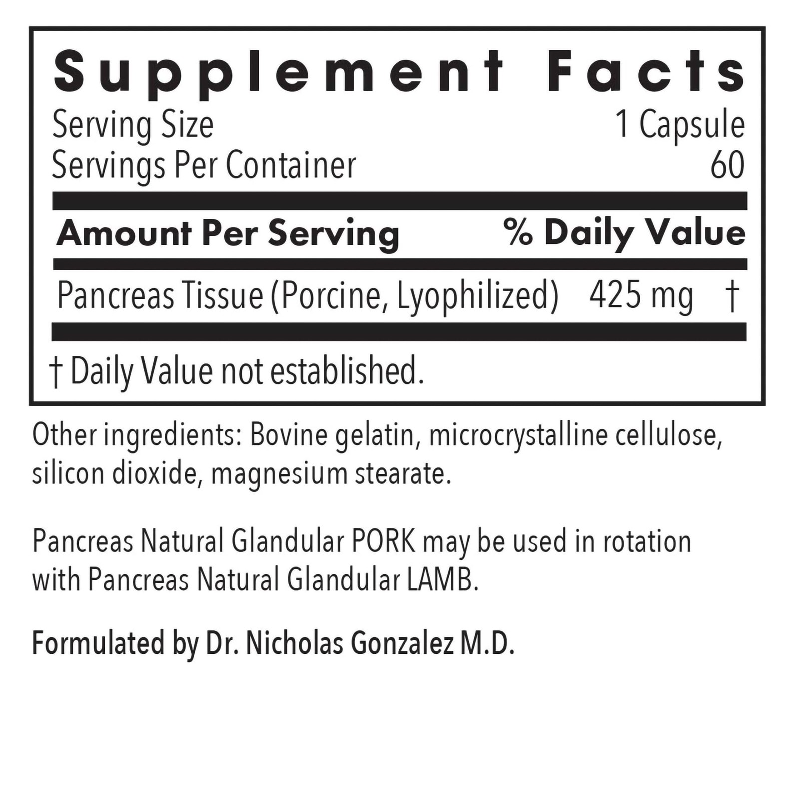 Allergy Research Group ARG Pancreas Natural Glandular Supports Healthy Pancr…