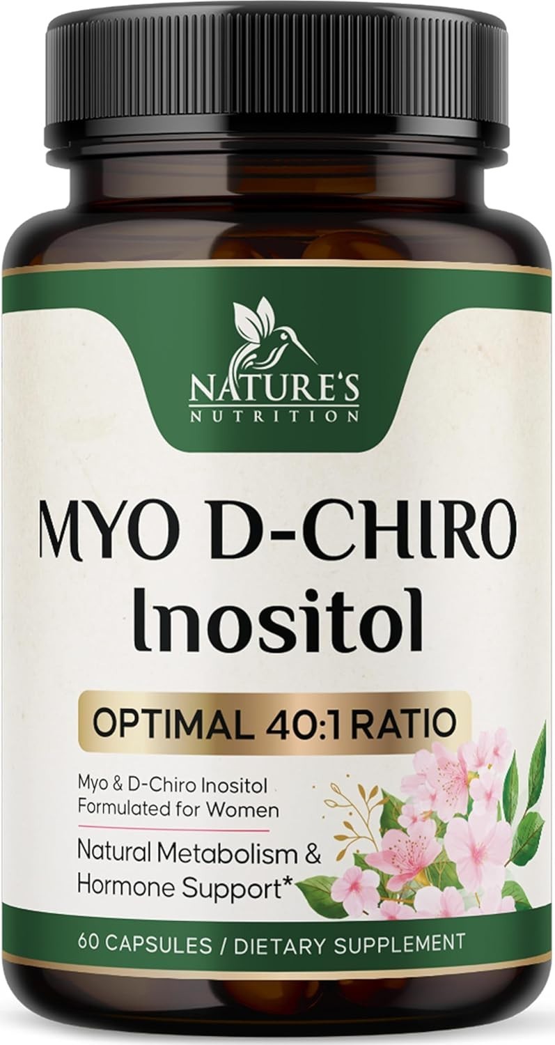 Myo-Inositol & D-Chiro Inositol 1025mg – 40:1 Ideal Ratio for Ovarian Support
