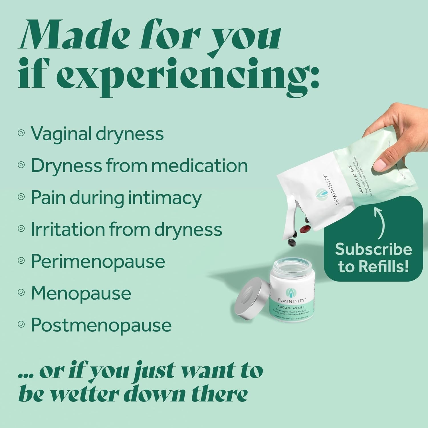 Omega 7 Softgels 30-Day Refill | Vaginal Dryness Relief