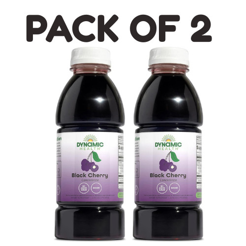 Dynamic Health 100% Pure Black Cherry Juice Concentrate – 16 oz – Pack of 2