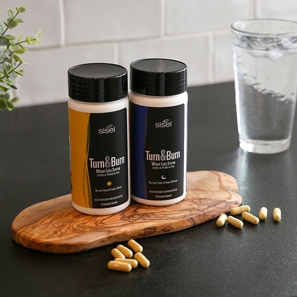 Sisel Turn & Burn Fitness Supplement System Day and Night Metabolic Formula Kit