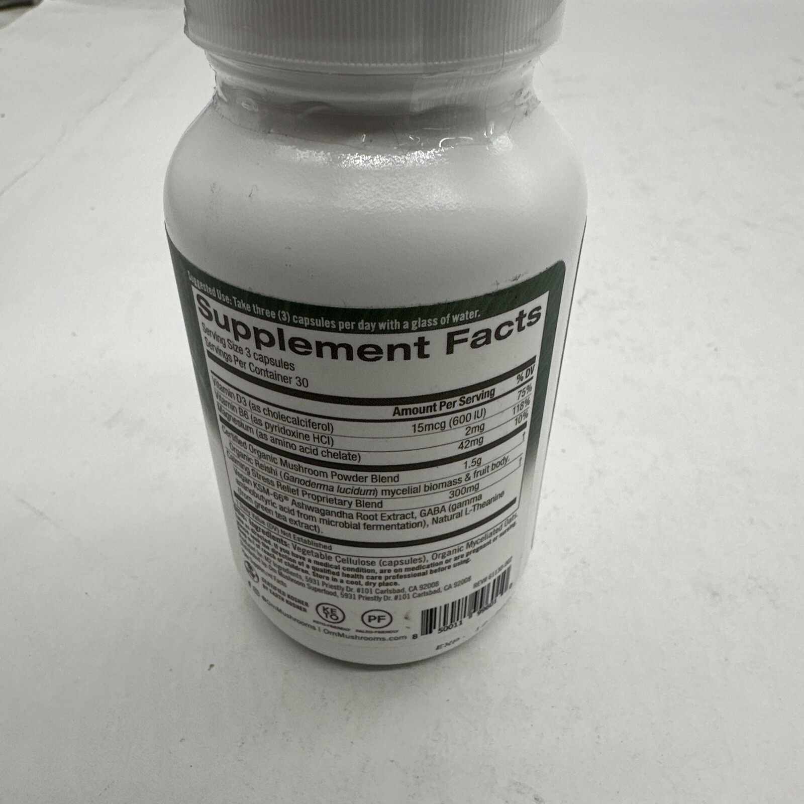 Gently Zen, Powered by Reishi with Ashwagandha & GABA, 90 Vegetable Capsules
