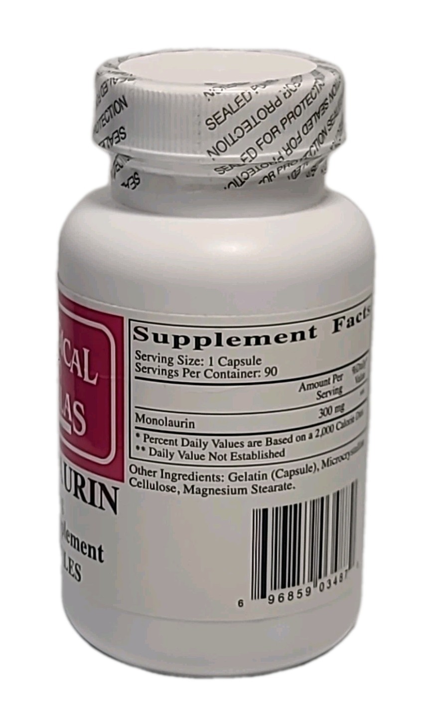 Ecological Formulas • Monolaurin 300 Mg – 90 CAPSULES • EXP : 08/2027