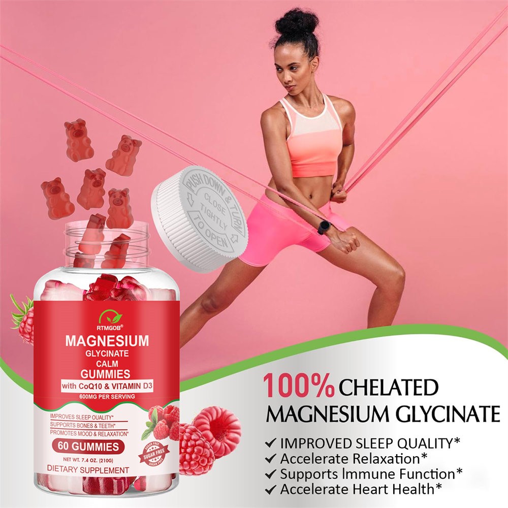 Magnesium Glycinate Gummies Vitamin C +Zinc – Immune Support for Seasonal Health